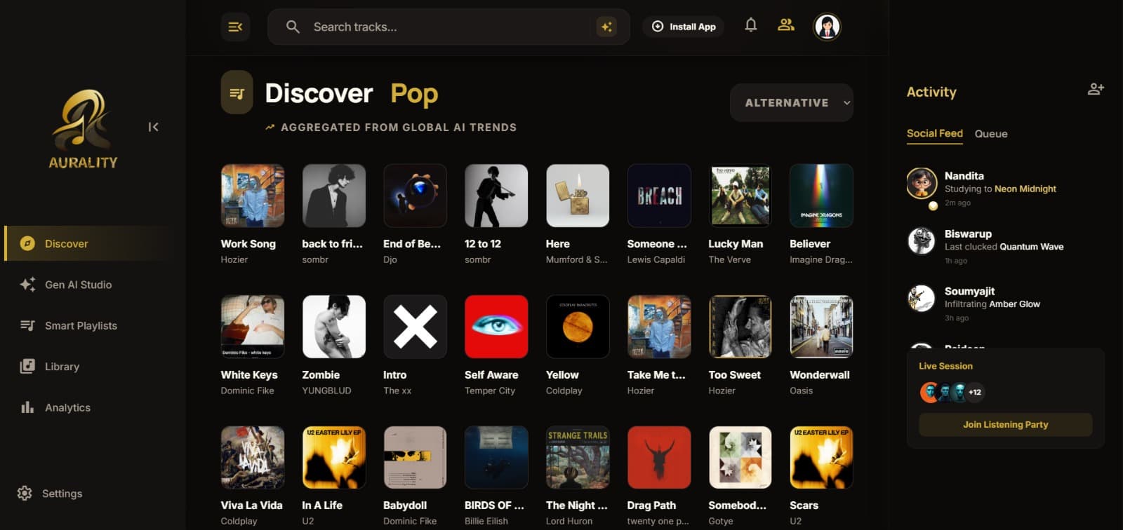 Aurality – Music Streaming Platform